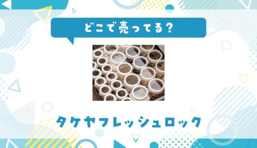 どこで売ってる？タケヤフレッシュロックの取扱店と在庫状況まとめ